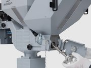 MINIBLEND V hybrid: Angled dosing screws