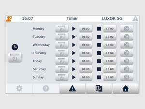 LUXOR SG con BIN SG: Timer settimanale