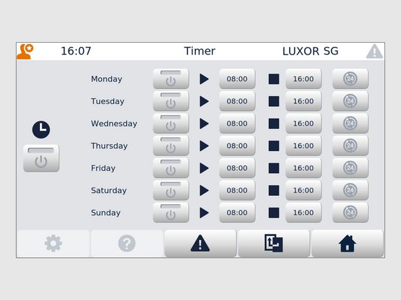 LUXOR SG avec BIN SG: Minuterie hebdomadaire